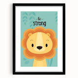 Vertical (CopyBe Strong Lion - Boys Room Wall Art Kids Wall Art Prints