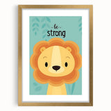 Vertical (CopyBe Strong Lion - Boys Room Wall Art Kids Wall Art Prints