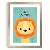 Vertical (CopyBe Strong Lion - Boys Room Wall Art Kids Wall Art Prints