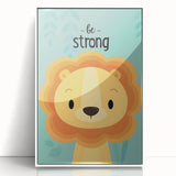 Vertical (CopyBe Strong Lion - Boys Room Wall Art Kids Wall Art Prints