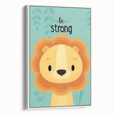 Vertical (CopyBe Strong Lion - Boys Room Wall Art Kids Wall Art Prints