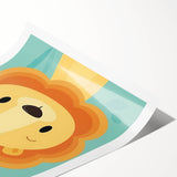 Vertical (CopyBe Strong Lion - Boys Room Wall Art Kids Wall Art Prints