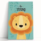 Vertical (CopyBe Strong Lion - Boys Room Wall Art Kids Wall Art Prints