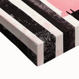 Bold Pink Cat Illustration - Personalized Kids Wall Art