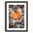 Abstract art print featuring textured, colorful autumnal hues on a large canvas, ideal for living room decor.