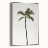 Landscape art painting on framed canvas, featuring a summer scene with vibrant green and blue tones.