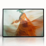 Whirl of Emotion – Expressive Silhouette in Flowing Wall Art