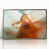 Whirl of Emotion – Expressive Silhouette in Flowing Wall Art