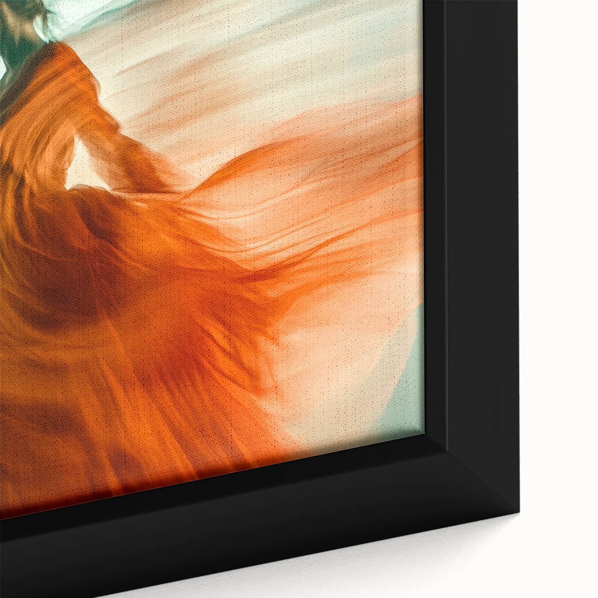 Whirl of Emotion – Expressive Silhouette in Flowing Wall Art