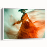 Whirl of Emotion – Expressive Silhouette in Flowing Wall Art