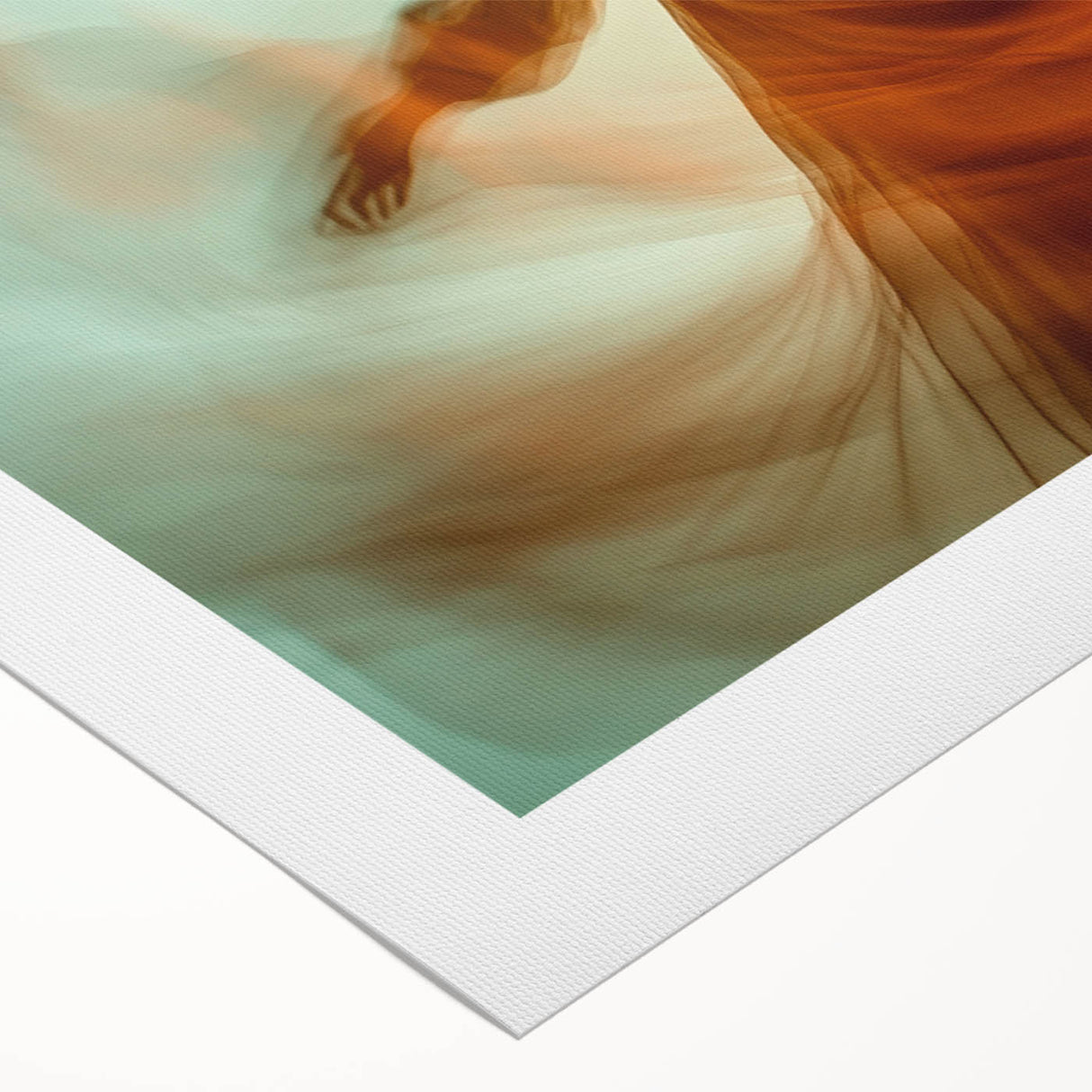 Whirl of Emotion – Expressive Silhouette in Flowing Wall Art