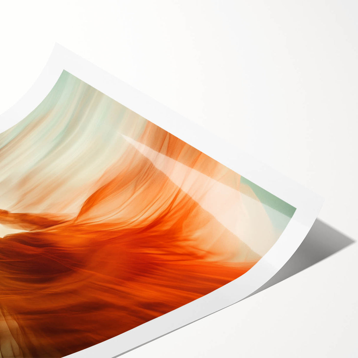 Whirl of Emotion – Expressive Silhouette in Flowing Wall Art