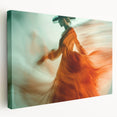 Whirl of Emotion – Expressive Silhouette in Flowing Wall Art