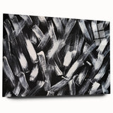 Canvas Prints for Bedroom – Black & White Abstract Brush Art