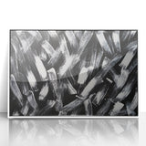 Canvas Prints for Bedroom – Black & White Abstract Brush Art