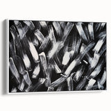 Canvas Prints for Bedroom – Black & White Abstract Brush Art