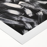 Canvas Prints for Bedroom – Black & White Abstract Brush Art