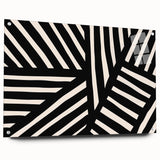 Modern Dining Room Art – Black & White Abstract Wall Decor