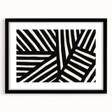Modern Dining Room Art – Black & White Abstract Wall Decor