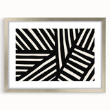 Modern Dining Room Art – Black & White Abstract Wall Decor