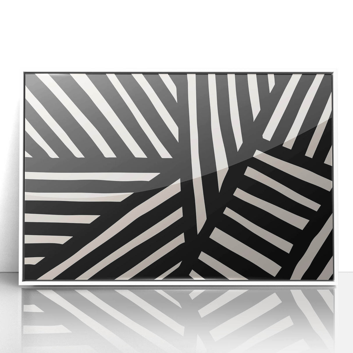 Modern Dining Room Art – Black & White Abstract Wall Decor