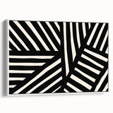 Modern Dining Room Art – Black & White Abstract Wall Decor