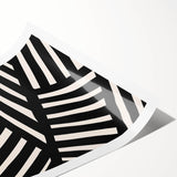 Modern Dining Room Art – Black & White Abstract Wall Decor