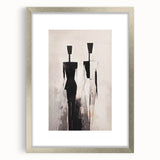 Minimalist Abstract Figures Wall Art – Modern Living Room Canvas