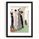 Vintage Art Deco Wall Art – 1920s Inspired Glamorous Party Scene Print