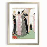 Vintage Art Deco Wall Art – 1920s Inspired Glamorous Party Scene Print
