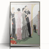 Vintage Art Deco Wall Art – 1920s Inspired Glamorous Party Scene Print