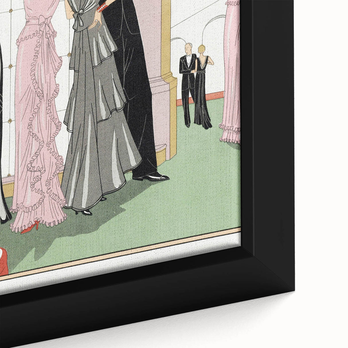 Vintage Art Deco Wall Art – 1920s Inspired Glamorous Party Scene Print