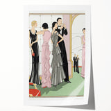 Vintage Art Deco Wall Art – 1920s Inspired Glamorous Party Scene Print