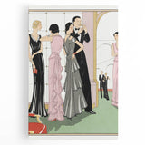 Vintage Art Deco Wall Art – 1920s Inspired Glamorous Party Scene Print
