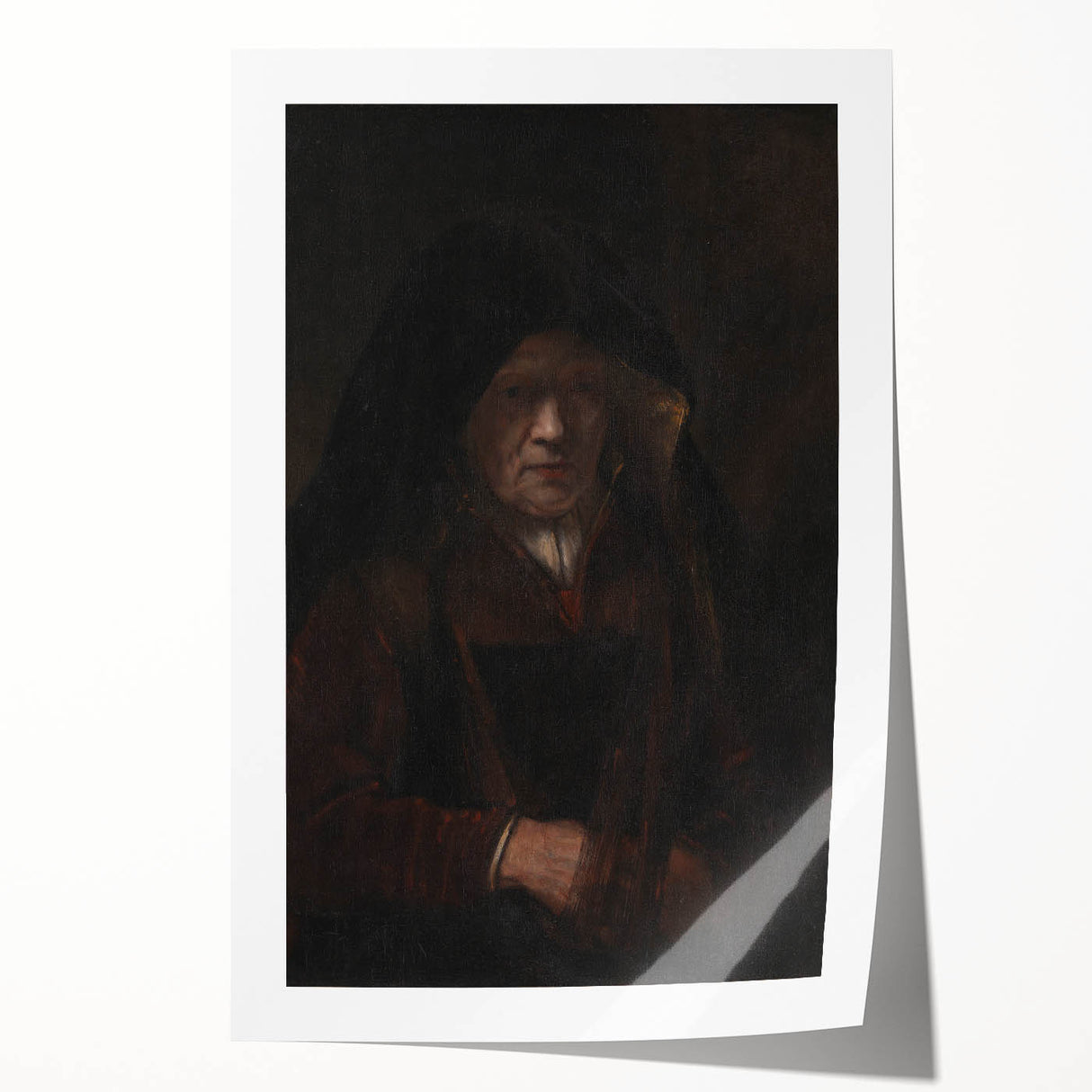 Baroque Art Portrait - Antique Art Print with Timeless Elegance