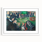 Expressionist Roulette Scene – Vibrant Abstract Casino Canvas Wall Art