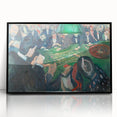 Expressionist Roulette Scene – Vibrant Abstract Casino Canvas Wall Art