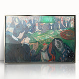 Expressionist Roulette Scene – Vibrant Abstract Casino Canvas Wall Art