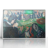 Expressionist Roulette Scene – Vibrant Abstract Casino Canvas Wall Art