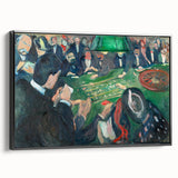 Expressionist Roulette Scene – Vibrant Abstract Casino Canvas Wall Art