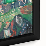 Expressionist Roulette Scene – Vibrant Abstract Casino Canvas Wall Art