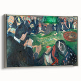 Expressionist Roulette Scene – Vibrant Abstract Casino Canvas Wall Art