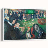 Expressionist Roulette Scene – Vibrant Abstract Casino Canvas Wall Art