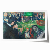 Expressionist Roulette Scene – Vibrant Abstract Casino Canvas Wall Art