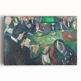 Expressionist Roulette Scene – Vibrant Abstract Casino Canvas Wall Art