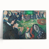 Expressionist Roulette Scene – Vibrant Abstract Casino Canvas Wall Art