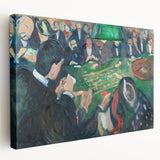 Expressionist Roulette Scene – Vibrant Abstract Casino Canvas Wall Art