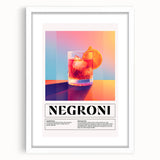 Abstract art print featuring swirling blue and gray tones on a white framed canvas, suitable for dining room decor.