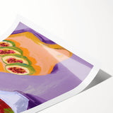 Extra large wall art featuring line art flowers in black on white, ideal for large living room wall decor.