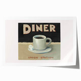 Extra large rolled print of a floral art design in pastel shades, ideal for art wall dining room or bathroom decor.